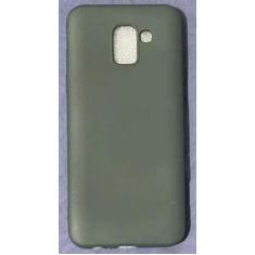 Capa Capinha J6 Samsung Galaxy Silicone Aveludado - CC, Verde Floresta