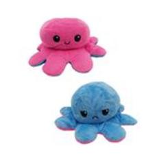 Polvo de Pelúcia Reversível Polvinho do Humor TikTok Feliz ou Bravo, R