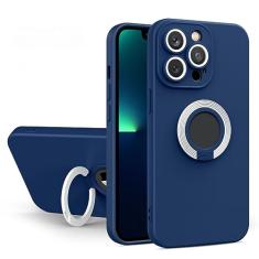 Armor Silicone Contrast Ring Holder Phone Case For iPhone 14 13 11 12 ProMax XR XS Max Shockproof Non-slip Cover Hole Cases, T2, For iphone 11