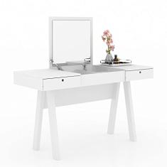Penteadeira Escrivaninha Com 2 Gavetas Pe2002 Tecno Mobili - Branco