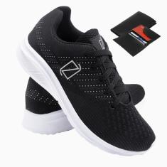 Tênis Masculino Esporte Academia Caminhada Confortável Dia a Dia + Carteira-Masculino