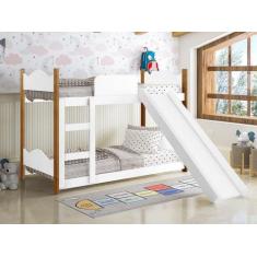 Beliche Infantil Encanto Branco Grenat com Escorregador - Gabrielli Mó