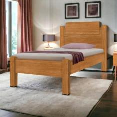 Cama Solteiro Paris Nature Gabrielli com Colchão - Gabrielli Móveis