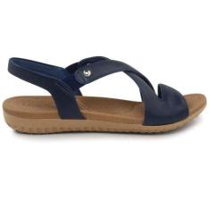 Sandalia usaflex rasteira ref r1804, 35, Azul