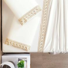 Jogo De Cama Supreme Queen 04 Peças - Off White