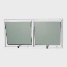 Janela de Alumínio Maxim-Ar 2 Seções 60x120cm Vidro Mini Boreal Plus Brimak