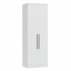 Guarda Roupa Modulado 2 Portas 2 Gavetas Requinte Móveis Castro Branco Line