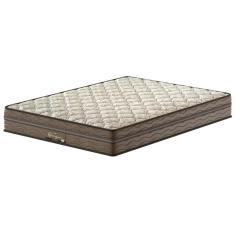Colchão Casal Probel Oregon Com Euro Pillow E Molas Prolastic 24x138x188 Cm Marrom Com Bege
