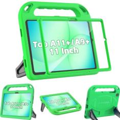 BMOUO Capa infantil para Samsung Galaxy Tab A9 Plus de 11 polegadas 2023 (SM-X210/X216/X218) - com protetor de tela integrado, à prova de choque, alça conversível, capa para Samsung Galaxy Tab A9 Plus