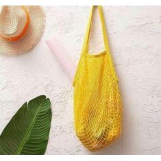 Bolsa Sacola De Rede Uso Diverso Praia Compra Passeio - CHL, Amarelo