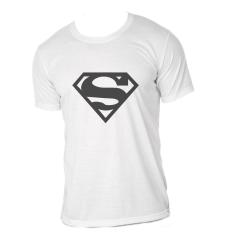 Camiseta Super Homem Infantil Juvenil Branca