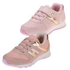 Kit 2 Tênis Infantil Feminino Casual e Escolar-Feminino