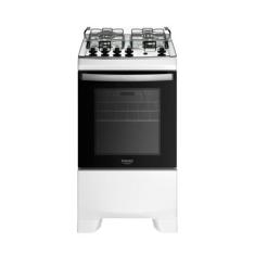 Fogão 4 Bocas Branco Com Mesa Inox Dako Novo Supreme Bivolt, Bivolt