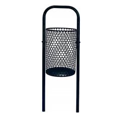 Lixeira Para Pátios E Parques Redonda Em Tela De Moeda