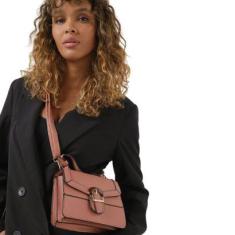 Bolsa Feminina Transversal Pequena Com Alça De Mão Preto-Feminino
