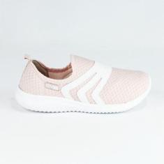 Tênis Feminino Infantil Actvitta Slip On Rosa/Branco 37938-Unissex