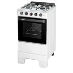 Fogão de Piso a Gás Esmaltec 4 Bocas Ideal Pop Mesa Inox e Forno Limpa Fácil 50L - Branco