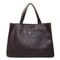 Bolsa Feminina Grande Espaçosa Fechamento em Ziper Forrada Lançamento 