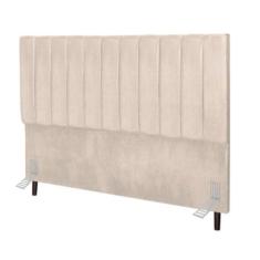Cabeceira Estofada de Cama Solteiro Box 100 cm Catarina Suede E Frame 