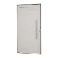 Porta Pivotante com Puxador e Lambris Alumínio 216 x 100 x 8 cm Direit