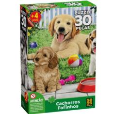 Quebra Cabeça Cachorros Fofinhos - 30 Peças - GROW