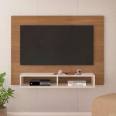 Painel Para Tv Até 42 Polegadas Com Suporte Universal Flash Cinamomo Off White