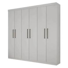 Guarda Roupa 6 Portas Ubatuba - Móveis Valverde - Neve