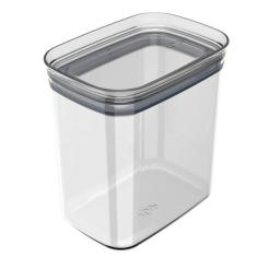Pote Hermético Médio Retangular com Tampa 1,5 Litros Porta Mantimentos