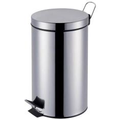 Lixeira Mor Ágata Inox com Pedal 5 Litros, Inox