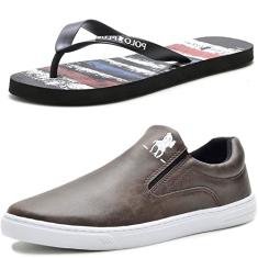 Tênis Slip On Casual Masculino com Chinelo Polo Plus