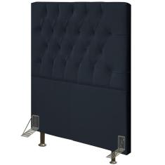 Cabeceira Cama Box Solteiro 90cm Diamante D10 Corano Preto