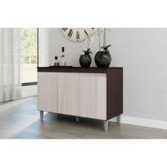 Balcão de Pia Para Cozinha Manu 120 com Tampo em MDP