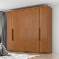 Guarda-roupa Casal 6 Portas 4 Gavetas Evidence Plus Cinamomo