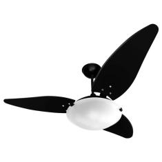 Ventilador De Teto Venti-Delta Magnes 3 Pás Laqueadas Preto 127V