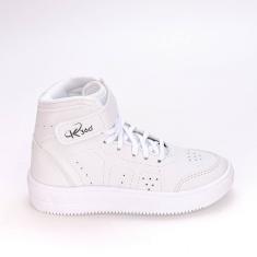 Tênis Casual Infantil Kidy Cano Alto Botinha Branco