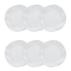 Conjunto de Pratos Fundos 06 Peças Ryo White Oxford