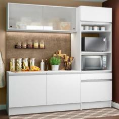 Cozinha Compacta Madesa Topazio Pop com Armário, Balcão e Tampo - Bran