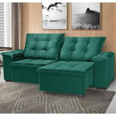 Sofá Retrátil e Reclinável 3 Lugares 230cm Cianita - Nabas Estofados