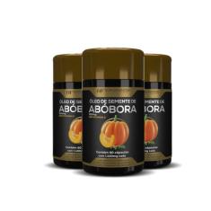 3x OLEO DE SEMENTE DE ABOBORA 1400MG 60CAPS HF SUPLEMENTS - HF SUPLEME