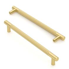 Asidrama Pacote com 10 puxadores de armário de cozinha dourados escovados de 192 mm, puxadores de armário de cozinha para puxadores de gaveta de armário