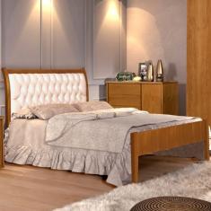 Cama Casal 140cm Vivare Josandro Amêndoa Mel