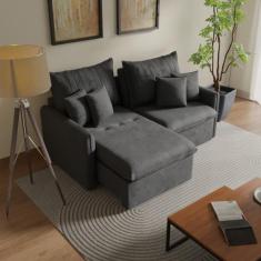 Sofá Cama Retrátil e Reclinável 200cm Colibri CabeCasa MadeiraOriginal