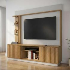 Estante Ripado Home para TV até 65 Polegadas 187cmx201cm 2 Portas LED 