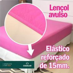 Lençol Solteiro Avulso Com Elástico Inteiro Linha Luxo Toque Macio - G