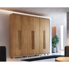 Guarda-roupa Veracruz 6 Portas com Pés Naturalle