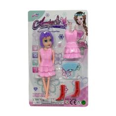 Boneca Modelo com Vestidinho Variados