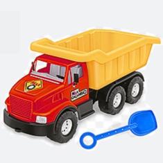 Brinquedo Caminhão Max Caçambão Com Pá Vermelho Tilin  - Tilin Brinque