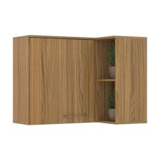 Armário Aéreo Cozinha Reto Ipê - Decibal, Marrom Claro, Moderno