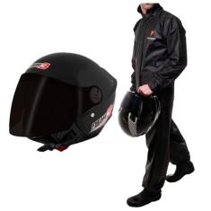 Capacete Moto Pro Tork Aberto New Liberty 3 Three Preto Brilhante Com 