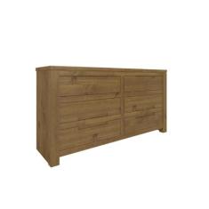 Cômoda Madma com 6 Gavetas Madeira Taeda - Garapa - P&C ArteMobili, Ma